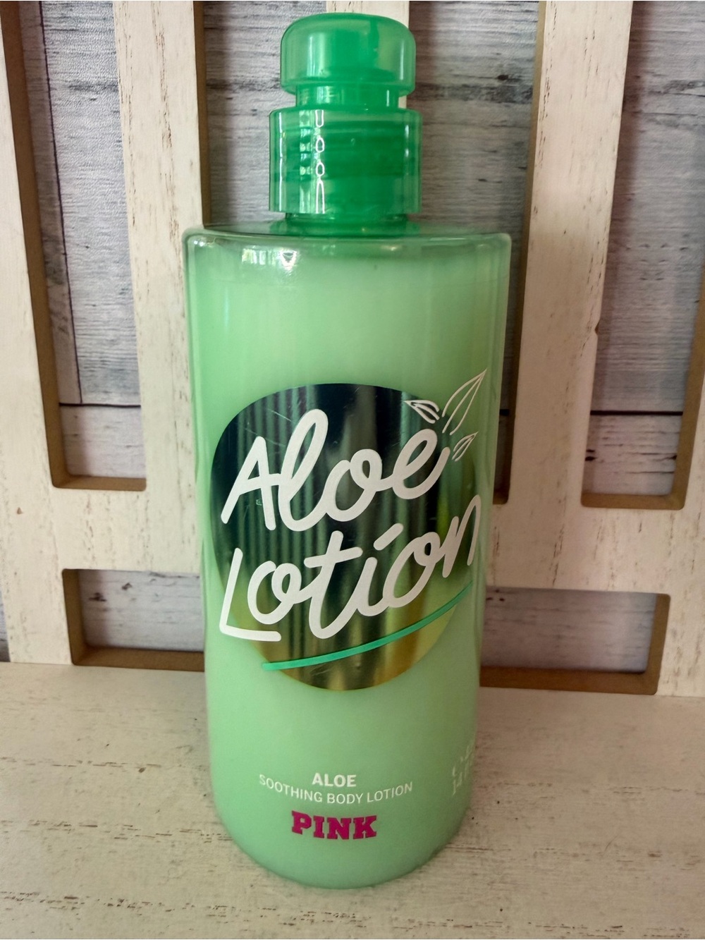 Victoria’s Secret PINK Aloe Lotion 14oz W/ Pump Soothing Body Moisturizer Rare!